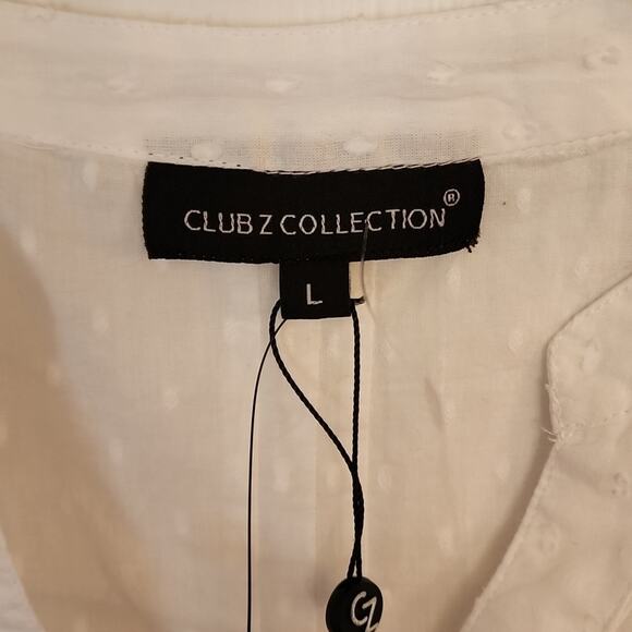 Club Z Collection White Coverup, NWT - Picture 4 of 8